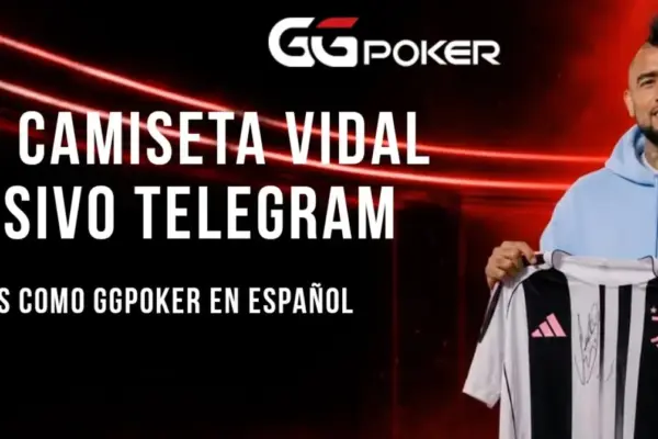 GGPoker regala 1 camiseta de la Juventus de Arturo Vidal