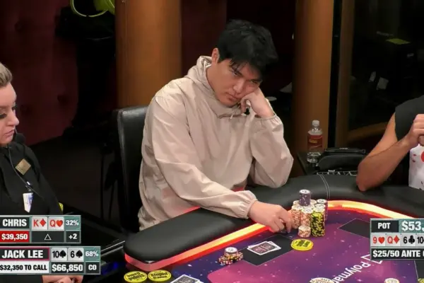 Pagó un all-in con T-6 y terminó ganando US$40.000 en Hustler Casino Live - CodigoPoker