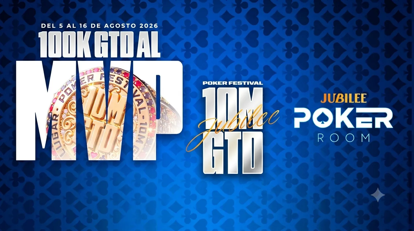 El Jubilee Monterrey entregará MXN$100.000 al jugador más valioso - CodigoPoker