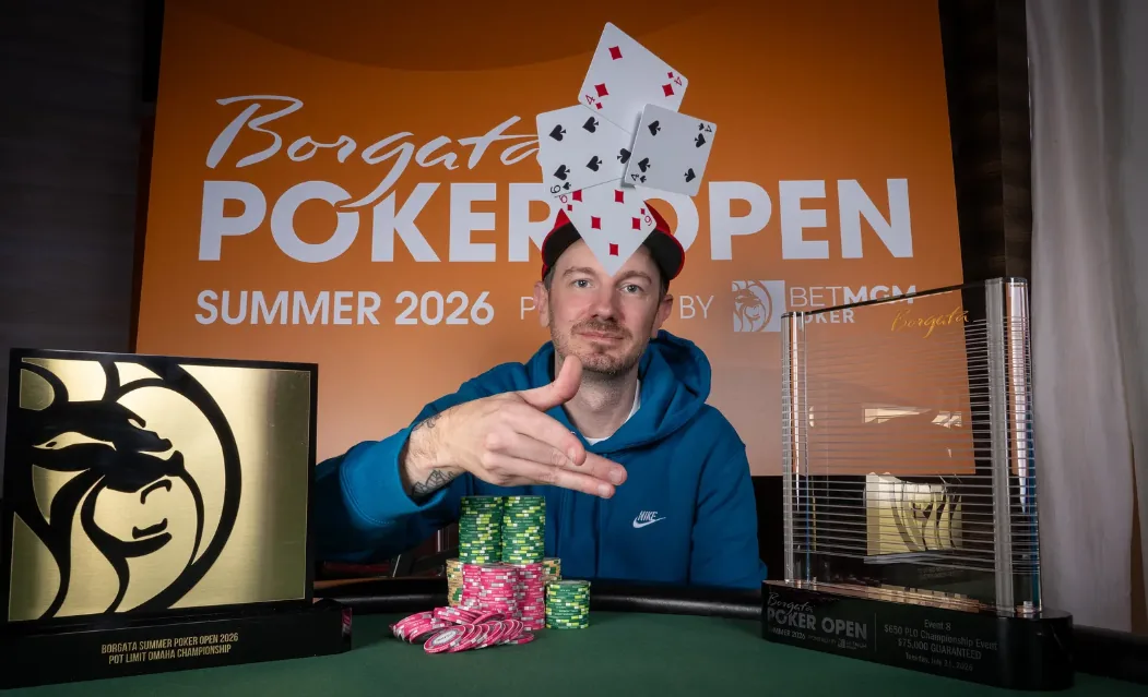 He hit aces... 14 times! And became champion at the Borgata - CodigoPoker