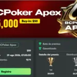 BCPoker abre satélites desde US$2 para el Apex de US$15.000
