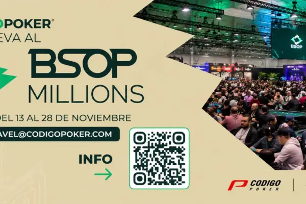 Viaja con CodigoTravel al BSOP Millions: promociones imperdibles y estadía gratuita - CodigoPoker
