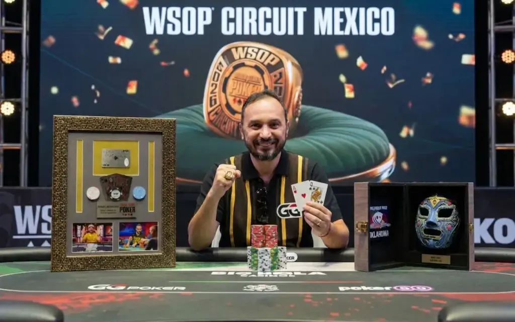 Roberto Suárez reclamó el anillo del Main en la WSOPC México