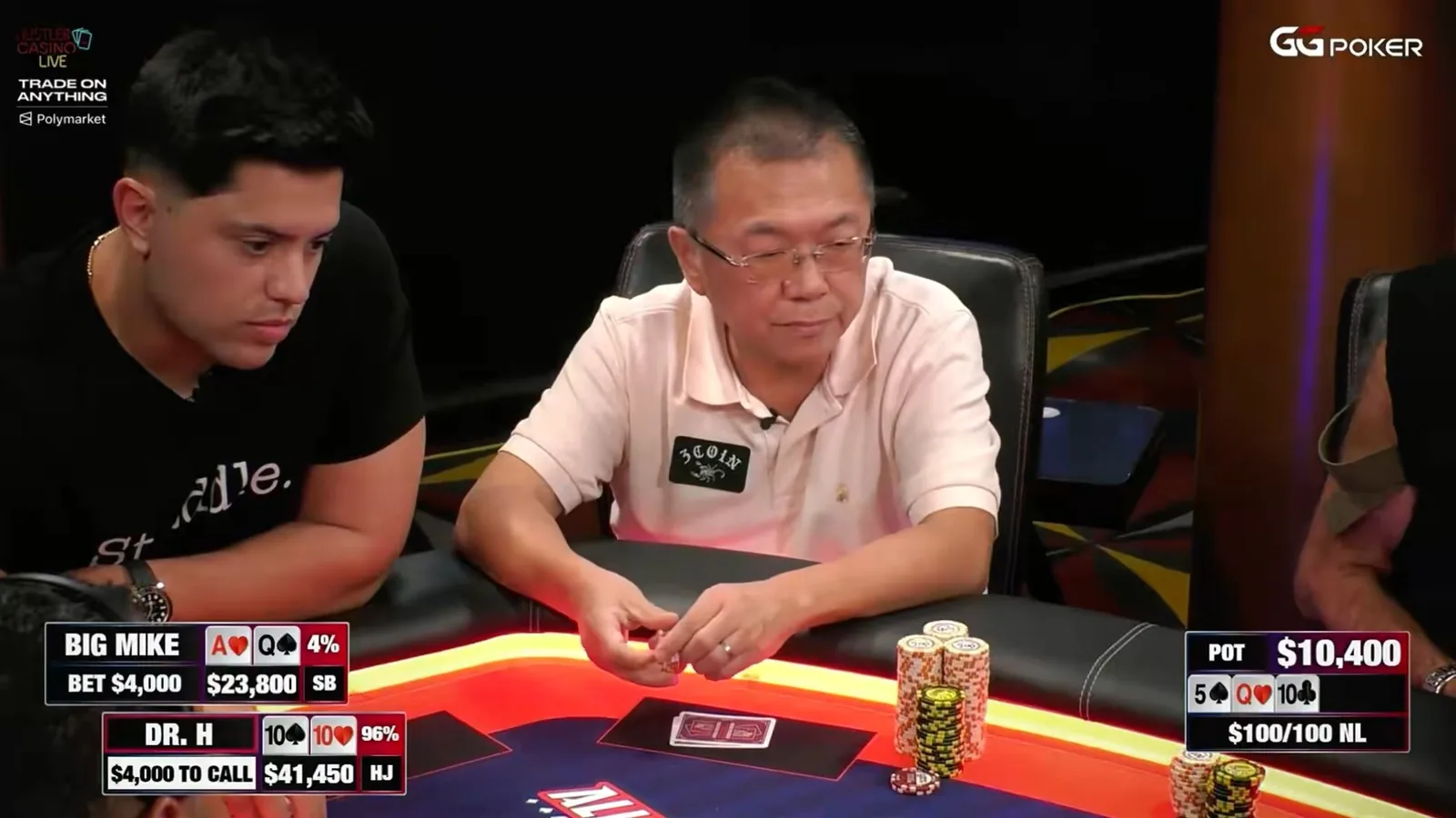 Noche de coolers en el Hustler: Big Mike perdió más de US$60K con dobles contra set - CodigoPoker
