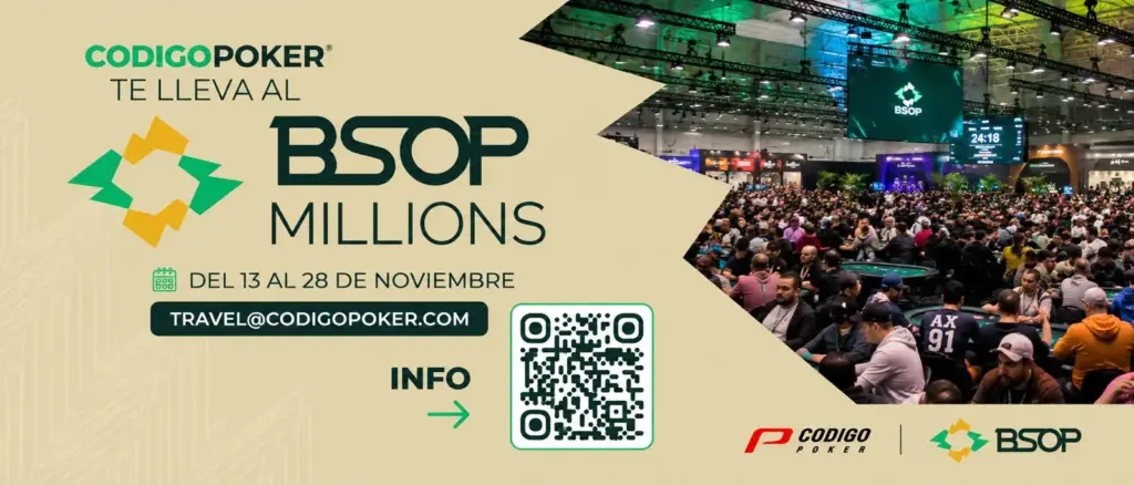 Viaja con CodigoTravel al BSOP Millions: promociones imperdibles y estadía gratuita